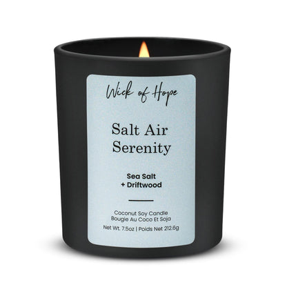 Bougie Sérénité Air Salin | Sel Marin + Bois Flotté