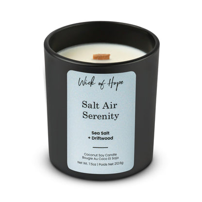 Bougie Sérénité Air Salin | Sel Marin + Bois Flotté