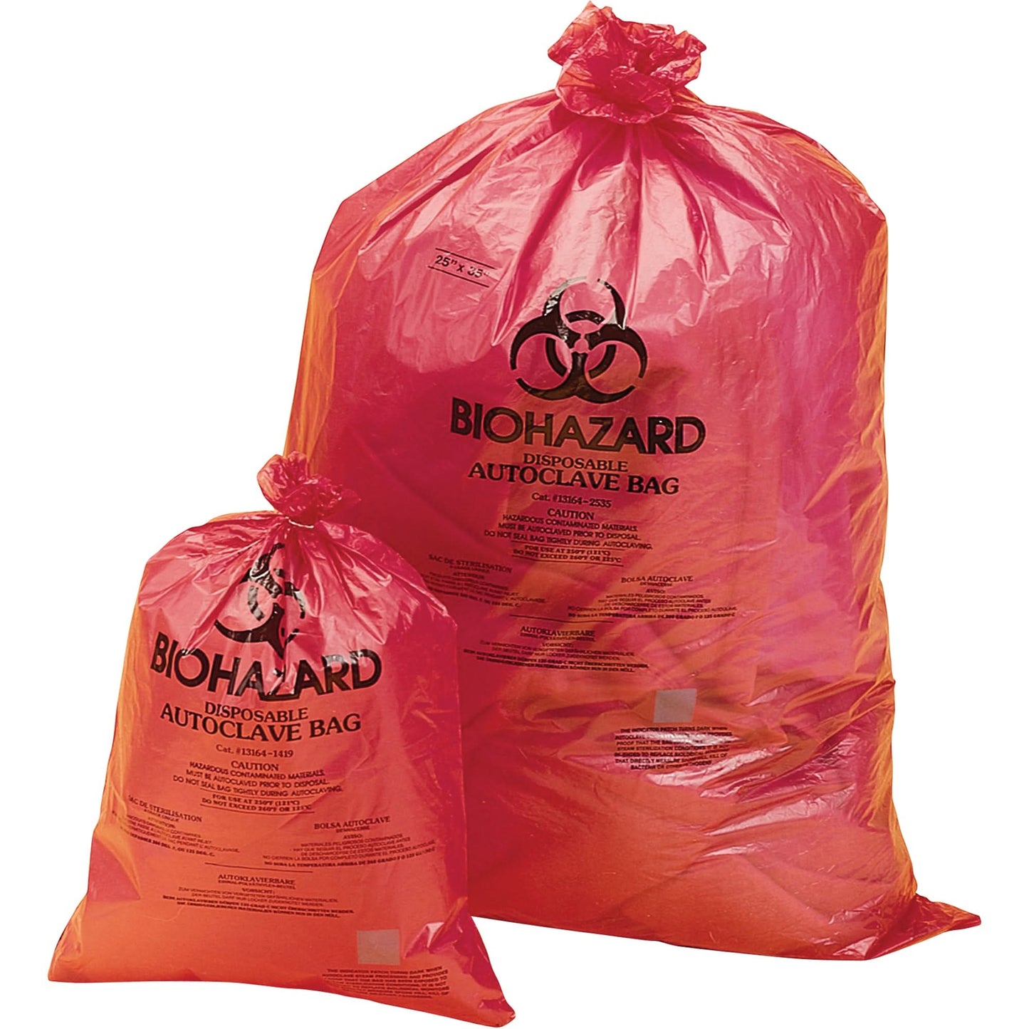 Hazardous Waste Disposal Bags, Bio-Hazard, 38" L x 31" W, 0.0381 mm, 113.6 L (30 Gal.) Capacity