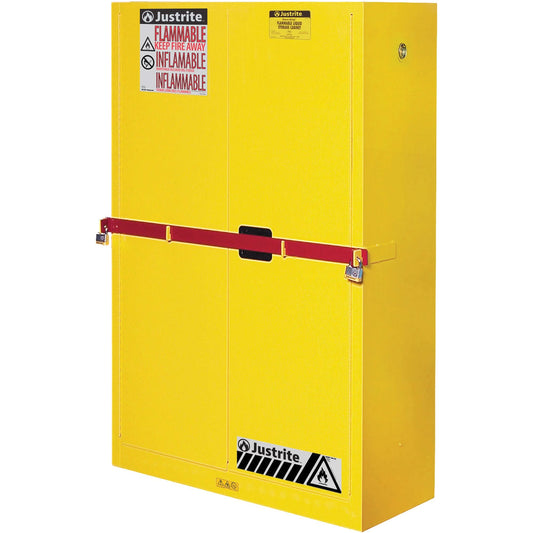 Armoires de sécurité haute sécurité pour produits inflammables Sure-Grip® Ex, 45 gal., 2 portes, 109 cm L x 165 cm H x 46 cm P