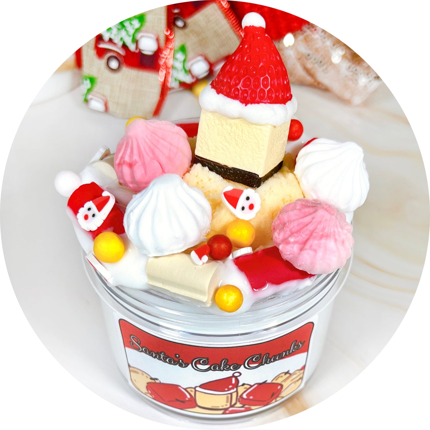 Morceaux de gâteau du Père Noël