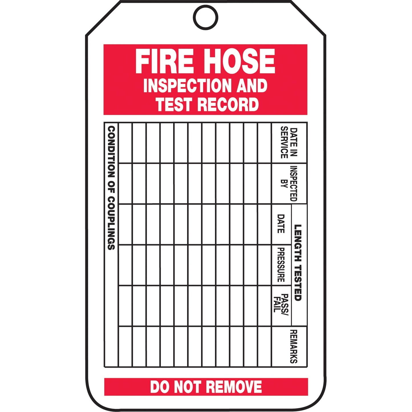 Inspection Tags, Cardstock, 3-1/8" W x 5-7/8" H, English