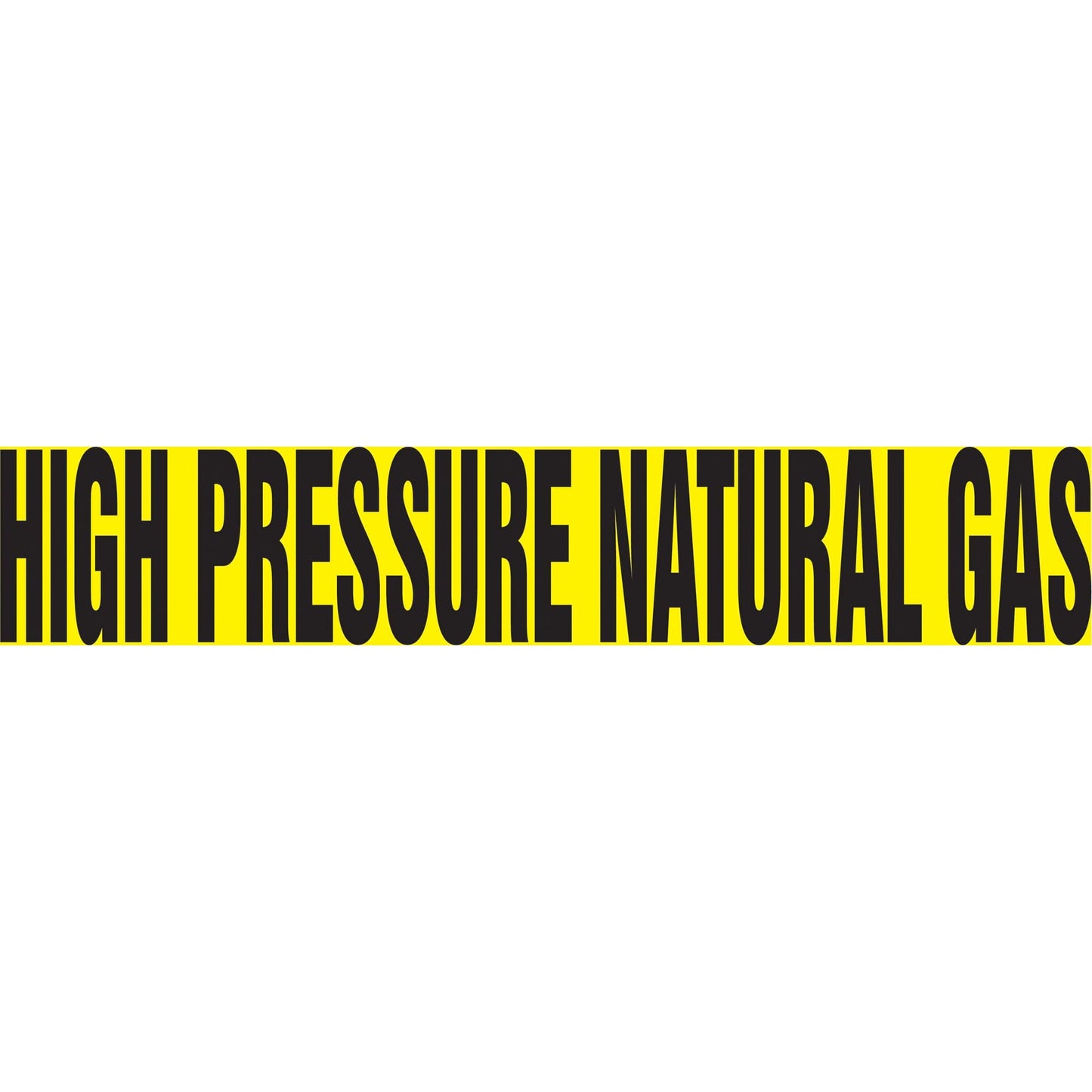 Snap Tite™ "High Pressure Natural Gas" Pipe Marker, Snap-On, 9" H x 8" W, Black on Yellow