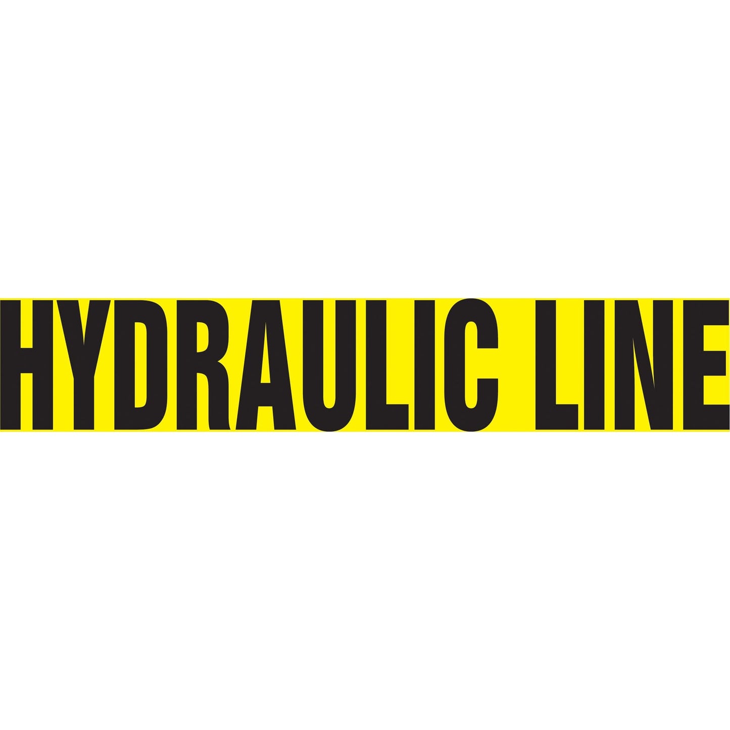 Snap Tite™ "Hydraulic Line" Pipe Marker, Snap-On, 14" H x 12" W, Black on Yellow