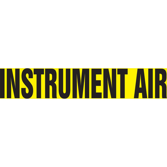 Marqueur de tuyau Snap Tite™ "Air instrument", à encliqueter, 6" H x 8" L, noir sur jaune