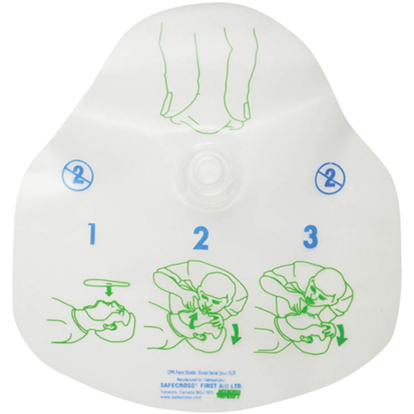 CPR Protective Device, Single Use Faceshield, Class 2