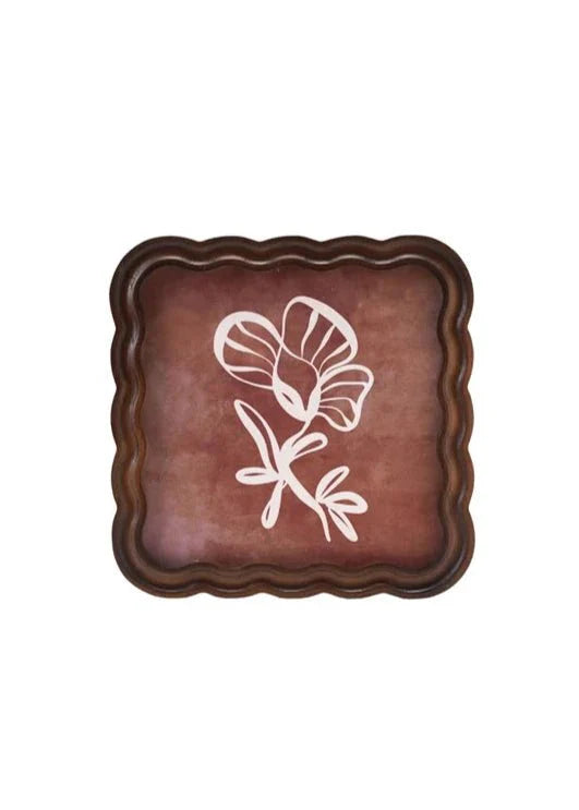 Scallop Wave Photo Frame - Natural