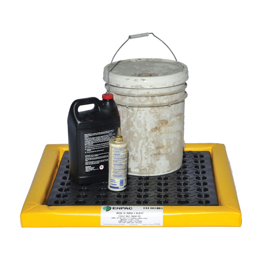 Poly-Spillpad™ Pads, 55-1/2" L x 55" W x 2-1/2" H, 12 US gal. Spill Capacity