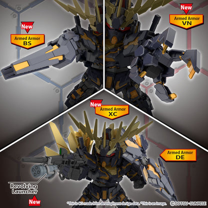 SD GUNDAM CROSS SILHOUETTE UNICORN GUNDAM 02 BANSHEE - DESTROY MODE- & BANSHEE NORN PARTS SET