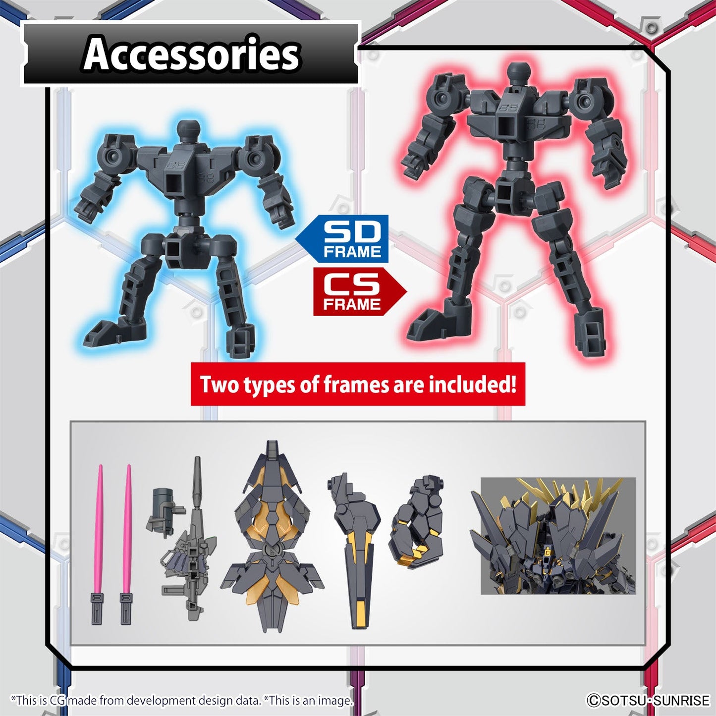 SD GUNDAM CROSS SILHOUETTE UNICORN GUNDAM 02 BANSHEE - DESTROY MODE- & BANSHEE NORN PARTS SET