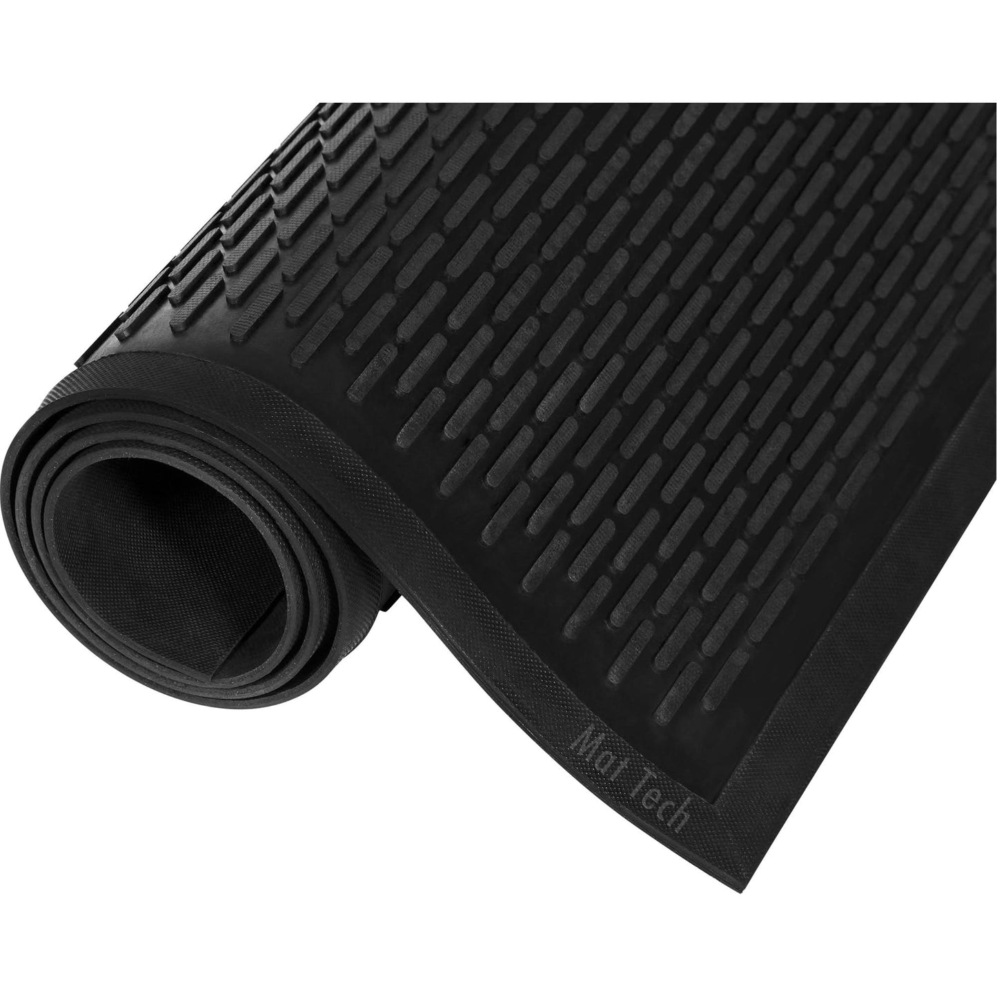 Crown-Tred™ Mat, Scraper, 3' x 10' x 1/4", Black