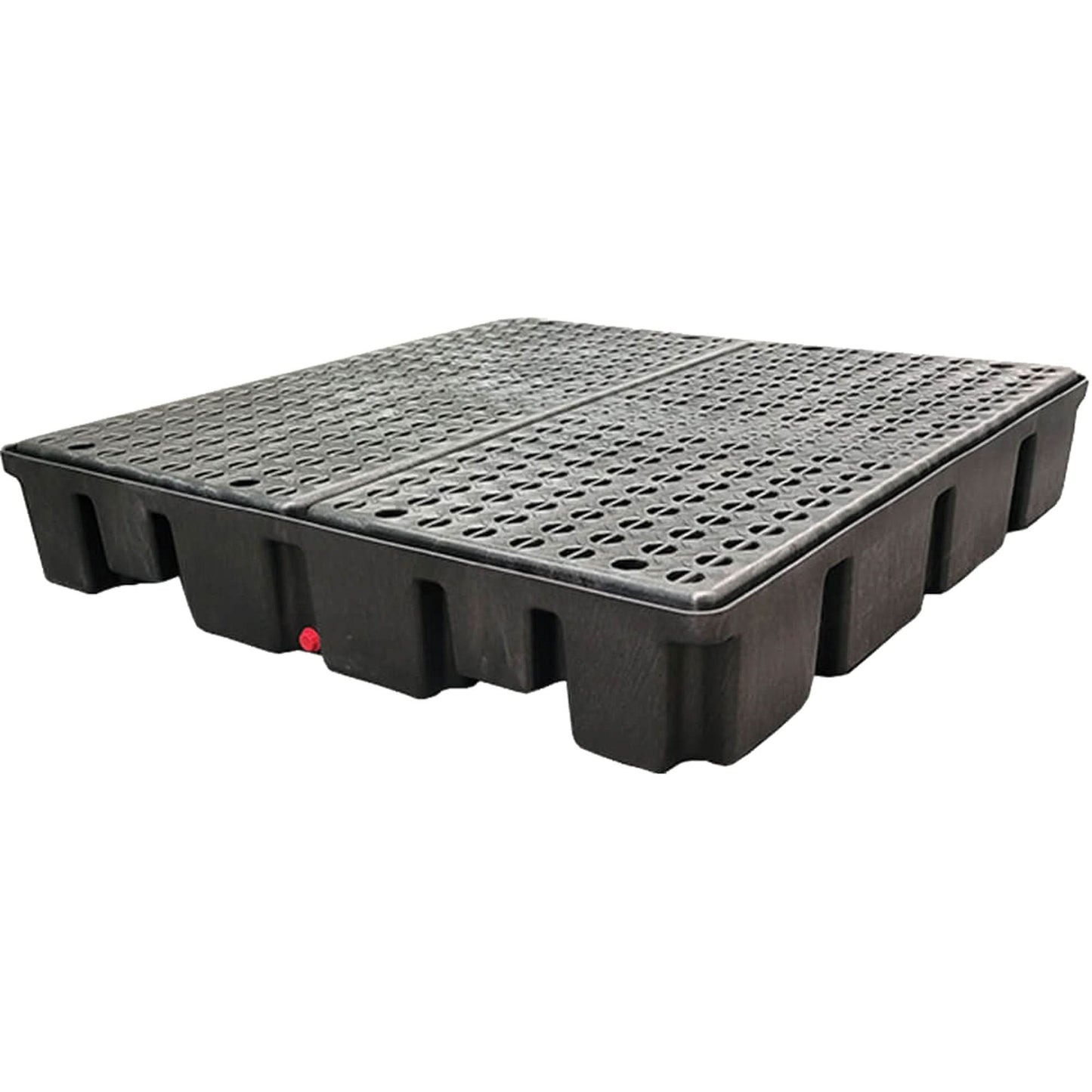 Nestable Spill Pallet With Drain, 66 US gal. Spill Capacity, 49" x 49" x 10.5"