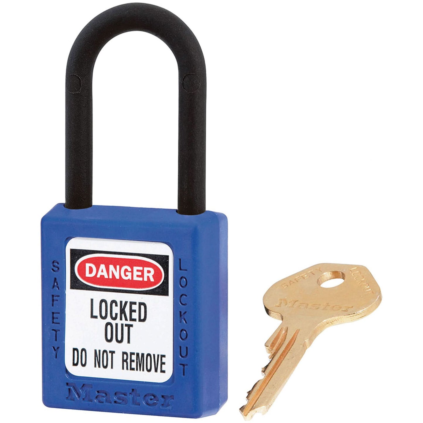 Zenex™ Padlocks - Set of Three, Safety Padlock, Keyed Alike, Thermoplastic, 1-1/2" Width