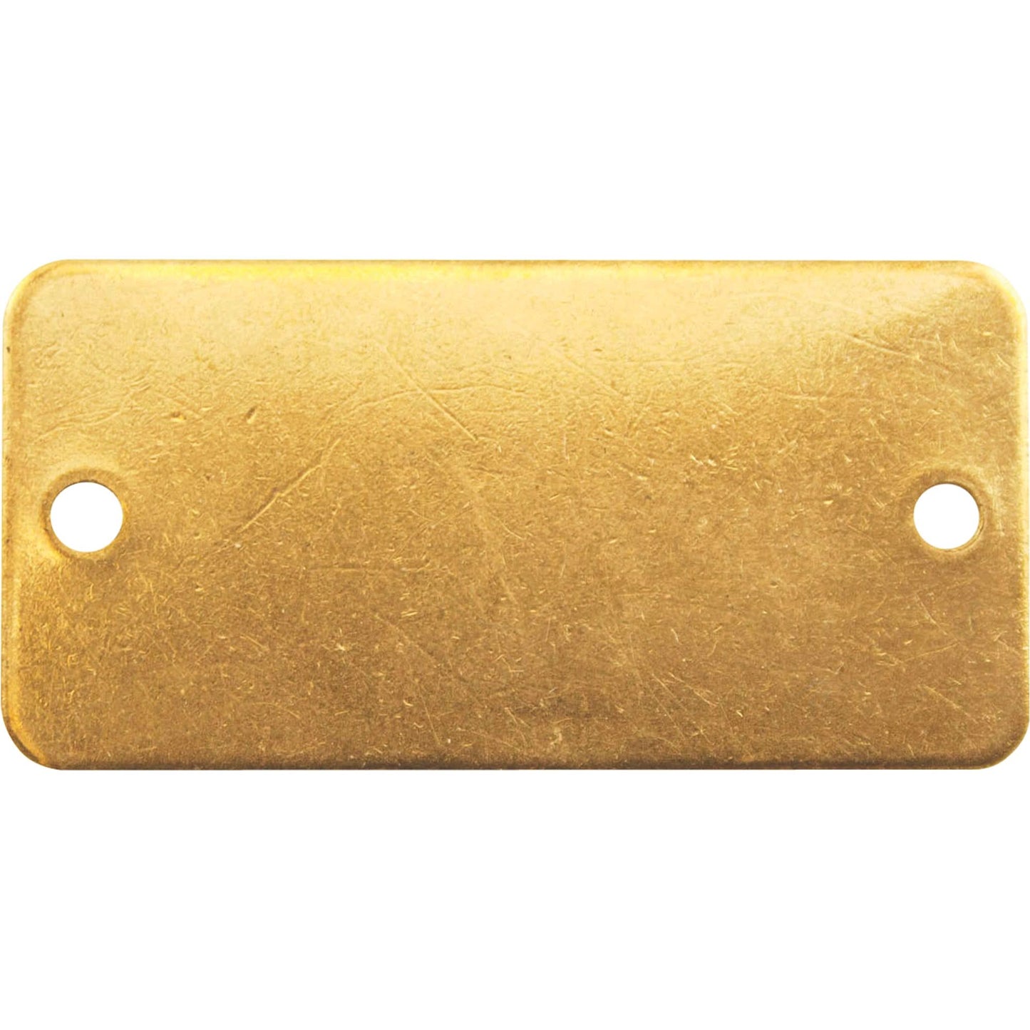Blank Tags, Brass, 3" W x 1" H