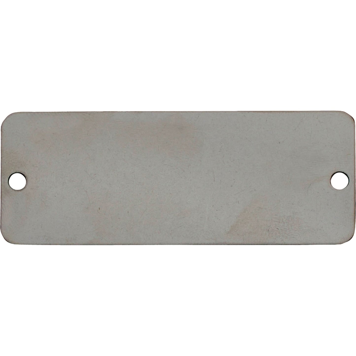 Blank Tags, Stainless Steel, 2" W x 1" H