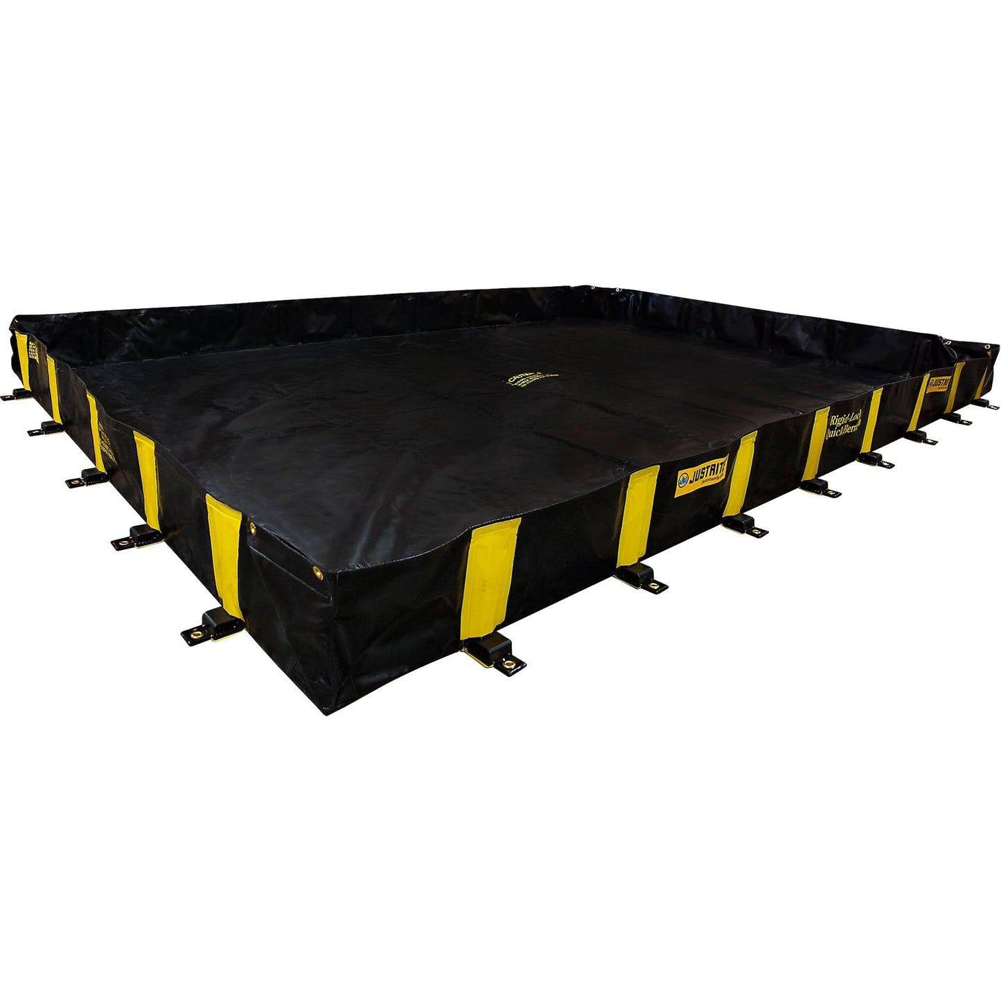 Rigid-Lock QuickBerm®, 2990 US gal. Capacity, 20' W x 20' L x 12" H, Stake Wall