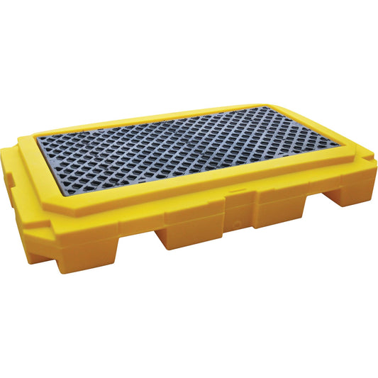 Palette de rétention Plus sans bonde, capacité de rétention de 250 L, 166,4 cm x 101,6 cm x 22,2 cm