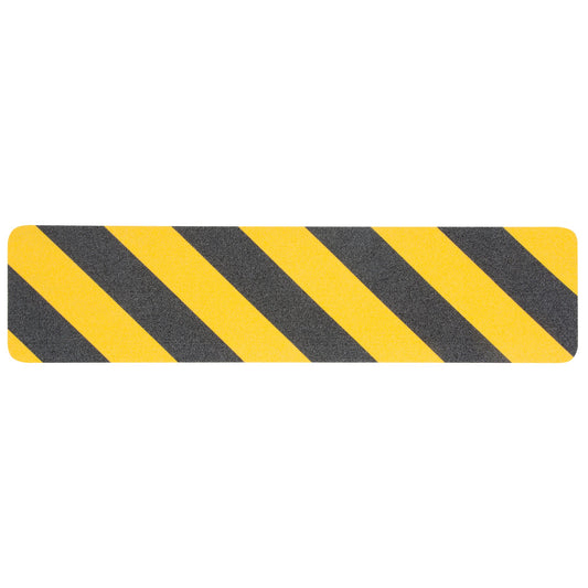 Ruban antidérapant de qualité supérieure, 15 cm x 61 cm, noir et jaune