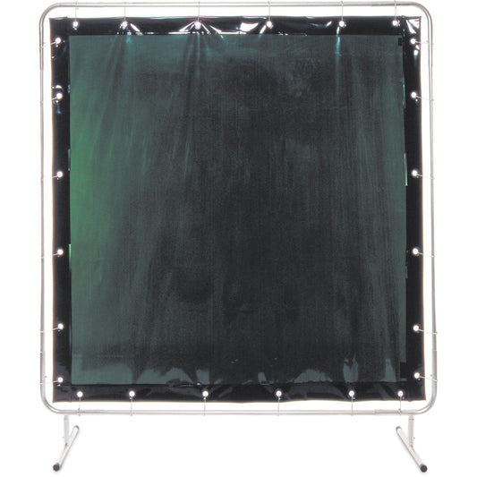 Welding Screen and Frame, 2 Panels, Green, 5' x 7'
