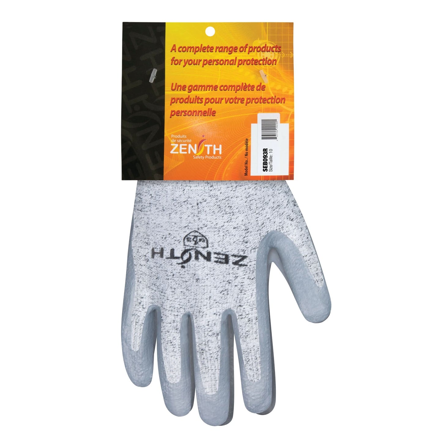 Seamless Stretch Cut-Resistant Gloves, Size 10, 13 Gauge, Nitrile Coated, HPPE Shell, EN 388 Level 3
