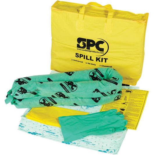 Kit anti-déversement économique, matières dangereuses, sac, absorbant 4 gallons US.