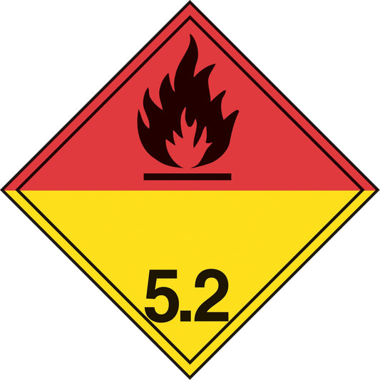 Organic Peroxide TDG Placard, Aluminum