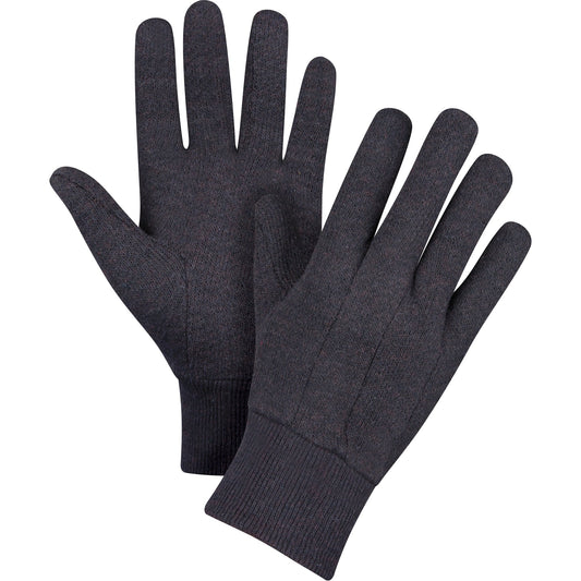 Brown Jersey Gloves, Pair
