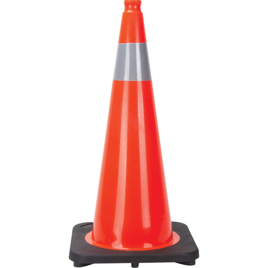 Cône de signalisation, 71 cm, orange, 1 collier réfléchissant de 10 cm