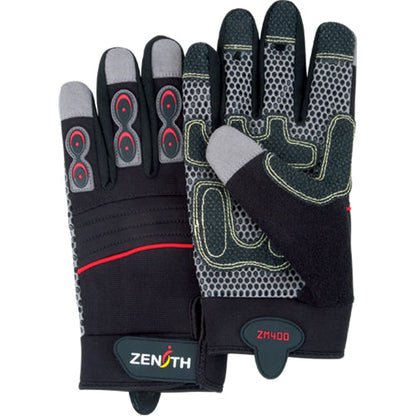ZM400 Premium Mechanic's Gloves, Synthetic Palm, Size 2X-Large