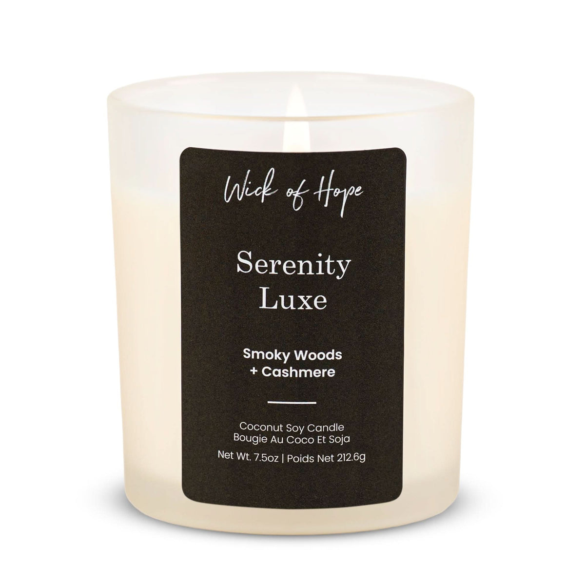 Serenity Luxe Candle | Smoky Woods + Cashmere