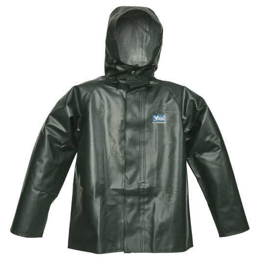 Veste de pluie imperméable Journeyman, 2TG, verte, polyester/PVC