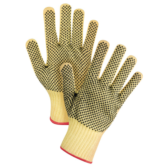Gants tricotés, pointillés, la paire