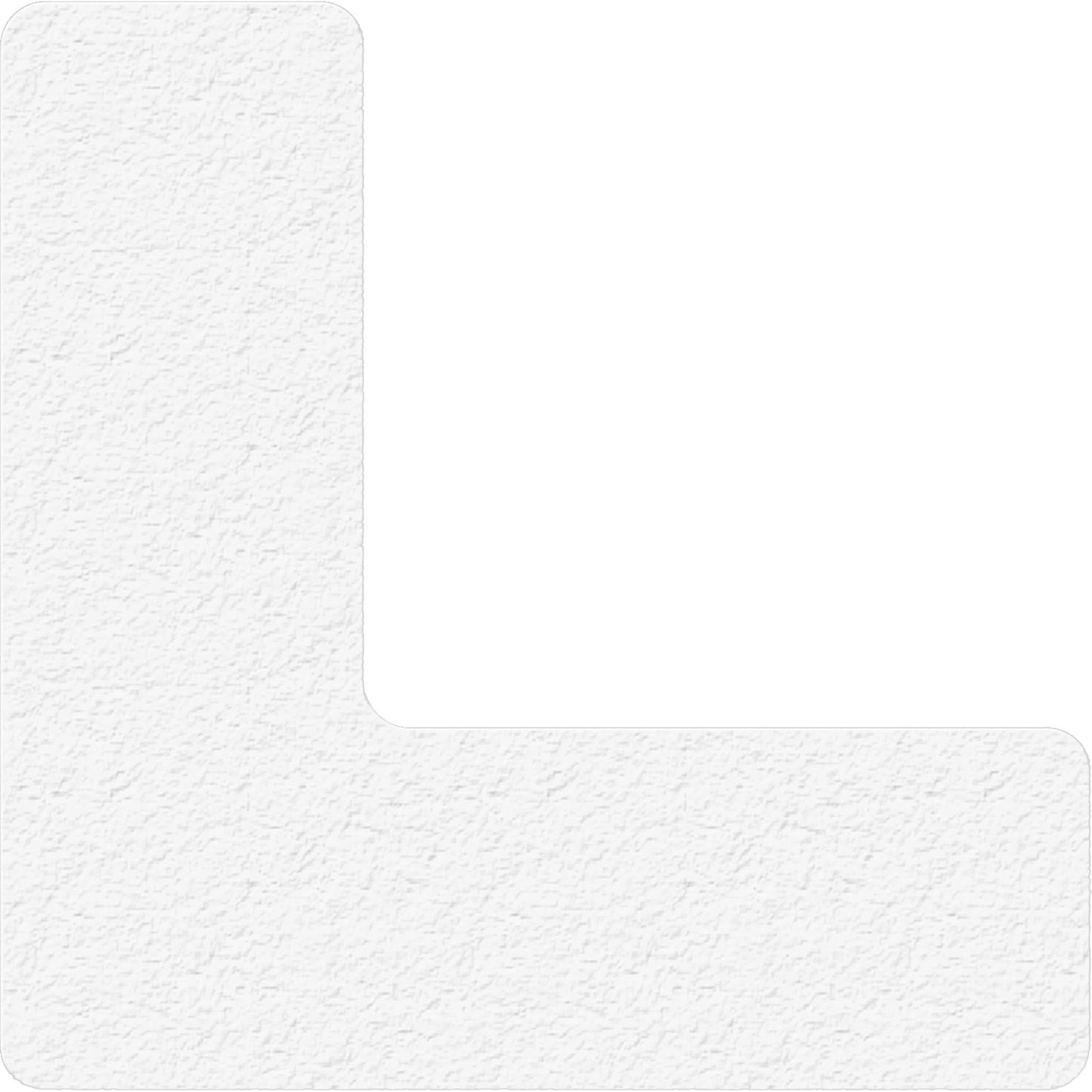 Lean 5S Manufacturing Markers, L, 6" L x 6" W, White, Vinyl