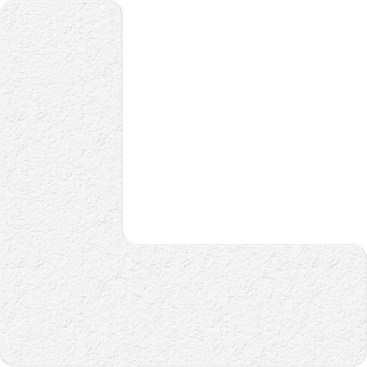 Lean 5S Manufacturing Markers, L, 6" L x 6" W, White, Vinyl