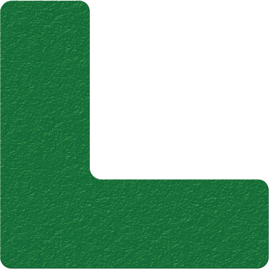 Lean 5S Manufacturing Markers, L, 6" L x 6" W, Green, Vinyl