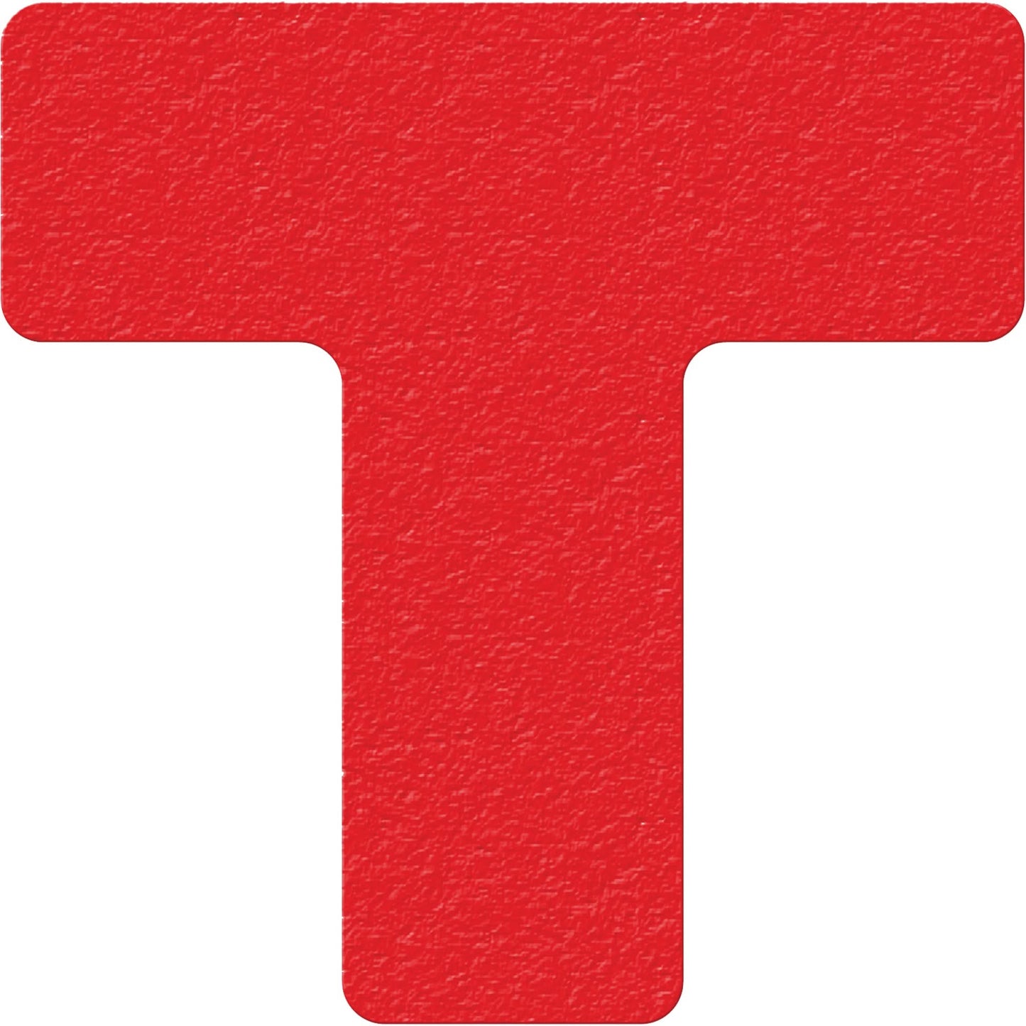 Lean 5S Manufacturing Markers, T, 6" L x 6" W, Red, Vinyl