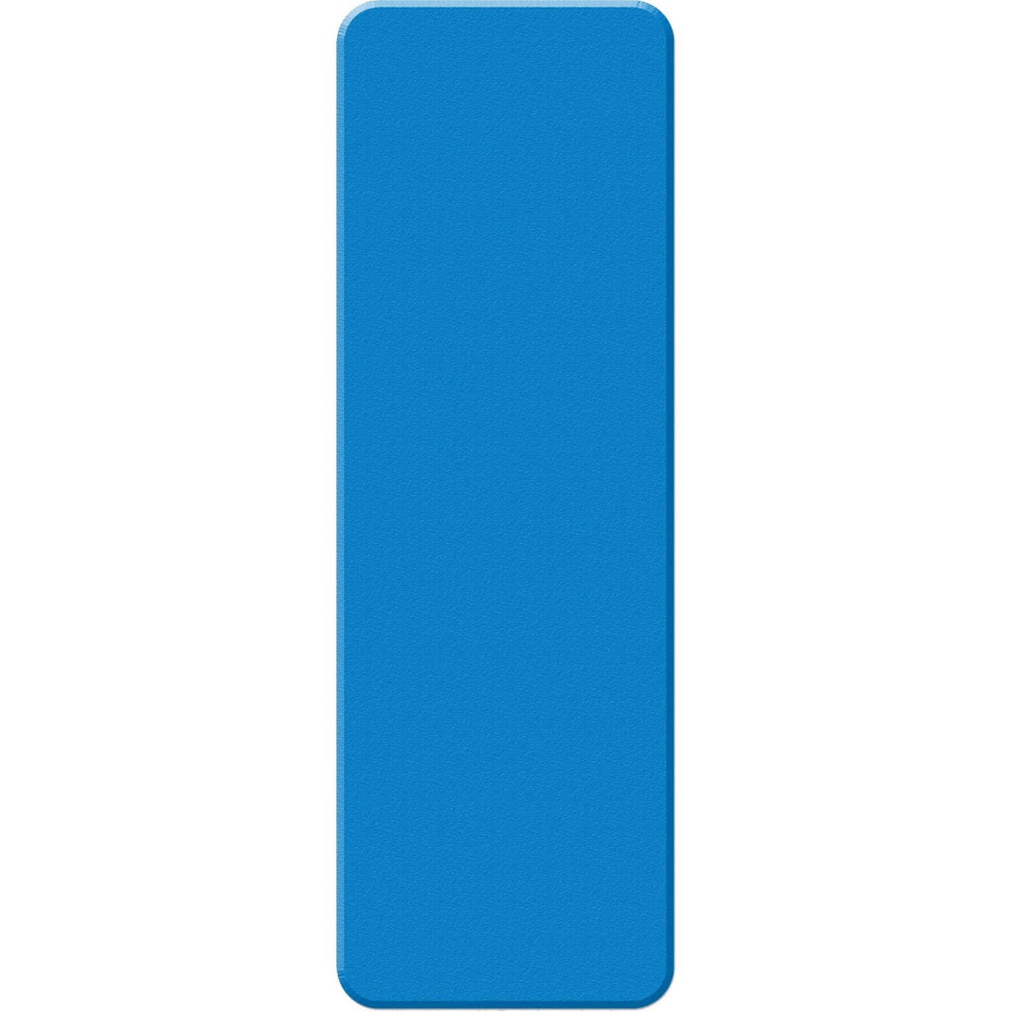 Armor Stripe Lean/5S Markers, Rectangle, 6" L x 2" W, Blue, Plastic