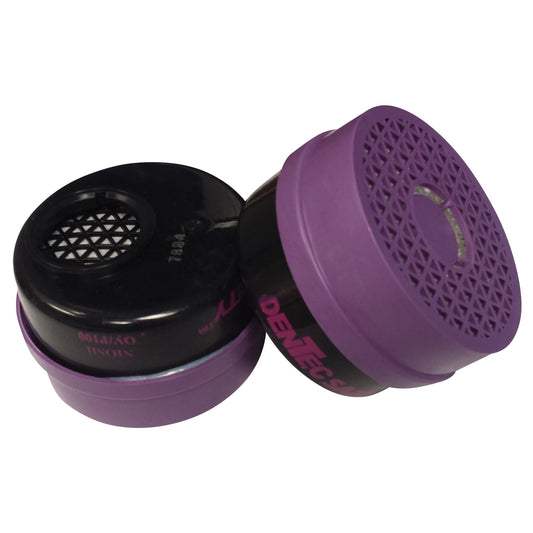 Respirator Cartridge, Combination Gas/Vapour Cartridge and Particulate Filter, Organic Vapour/P100 Filter