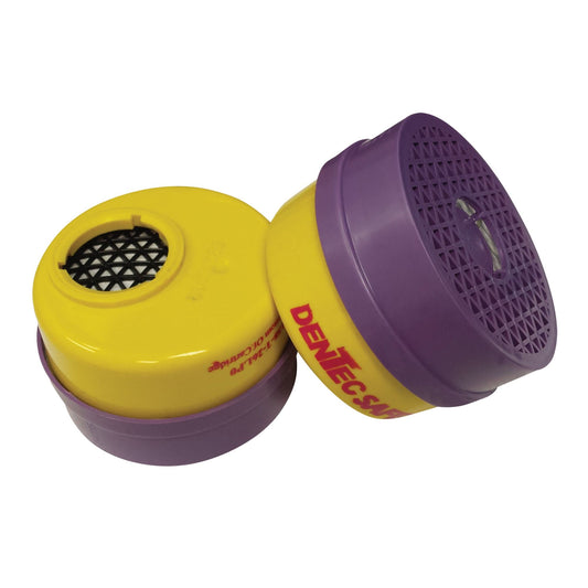 Respirator Cartridge, Combination Gas/Vapour Cartridge and Particulate Filter, Acid Gas/Organic Vapour/P100 Filter