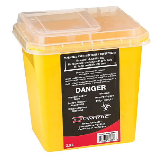 Collecteur d'objets tranchants Dynamic™ Sharps®, capacité 3 L