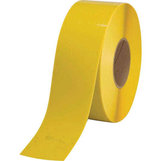 Ruban de marquage au sol, 10 cm x 30,5 m, PVC, jaune