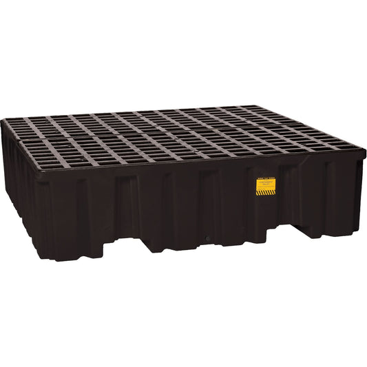 Spill Containment Pallet, 132 US gal. Spill Capacity, 51" x 52.5" x 13.75"