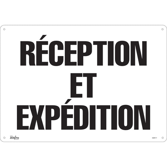 "Receiving and Shipping" Sign