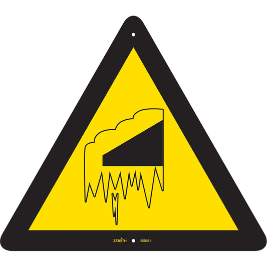 Panneau de sécurité normalisé CSA Chute de neige/glace, 30 x 30 cm, plastique, pictogramme