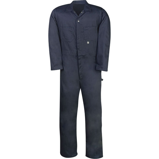 Industrial Work Coveralls, Men's, Navy Blue, Size 40