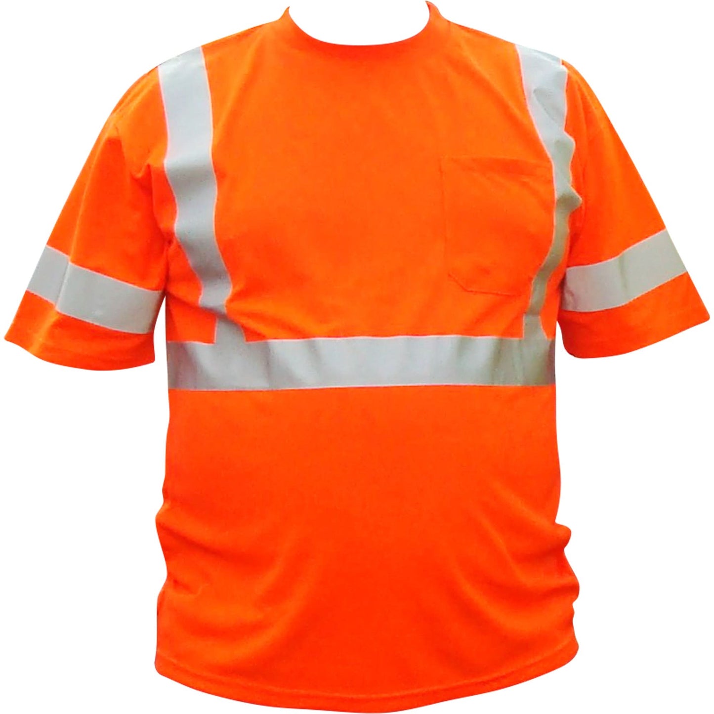 High Visibility Short-Sleeved Shirt, Cotton, 2X-Large, High Visibility Orange