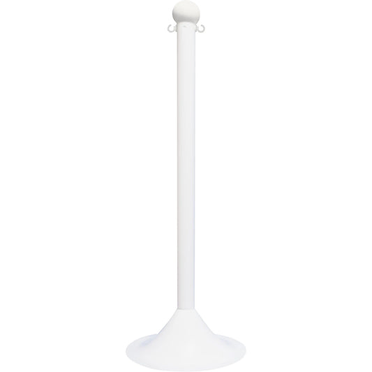 Light-Duty Stanchion, 41" High, White