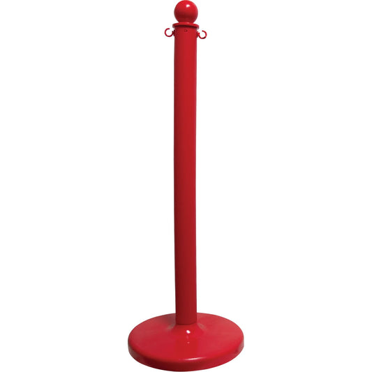 Medium-Duty Stanchion, 40" High, Red