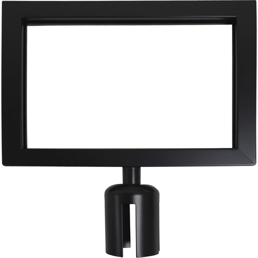 Sign Frame for Crowd Control Post, Black