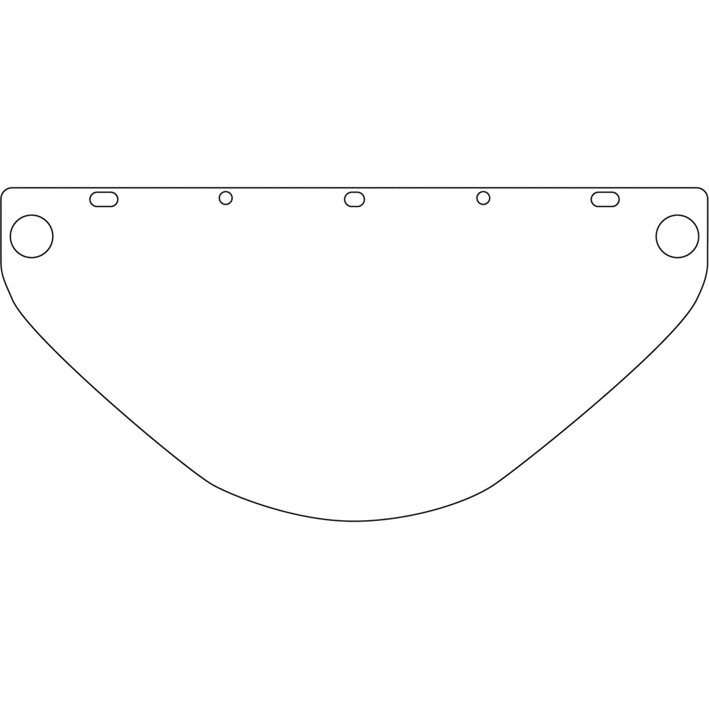 Dynamic™ Universal Fit Safety Visor, Polycarbonate, Clear Tint